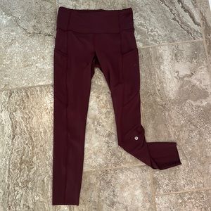 Lululemon Fast and Free Tight II Non Reflective Nulux 25” size 6